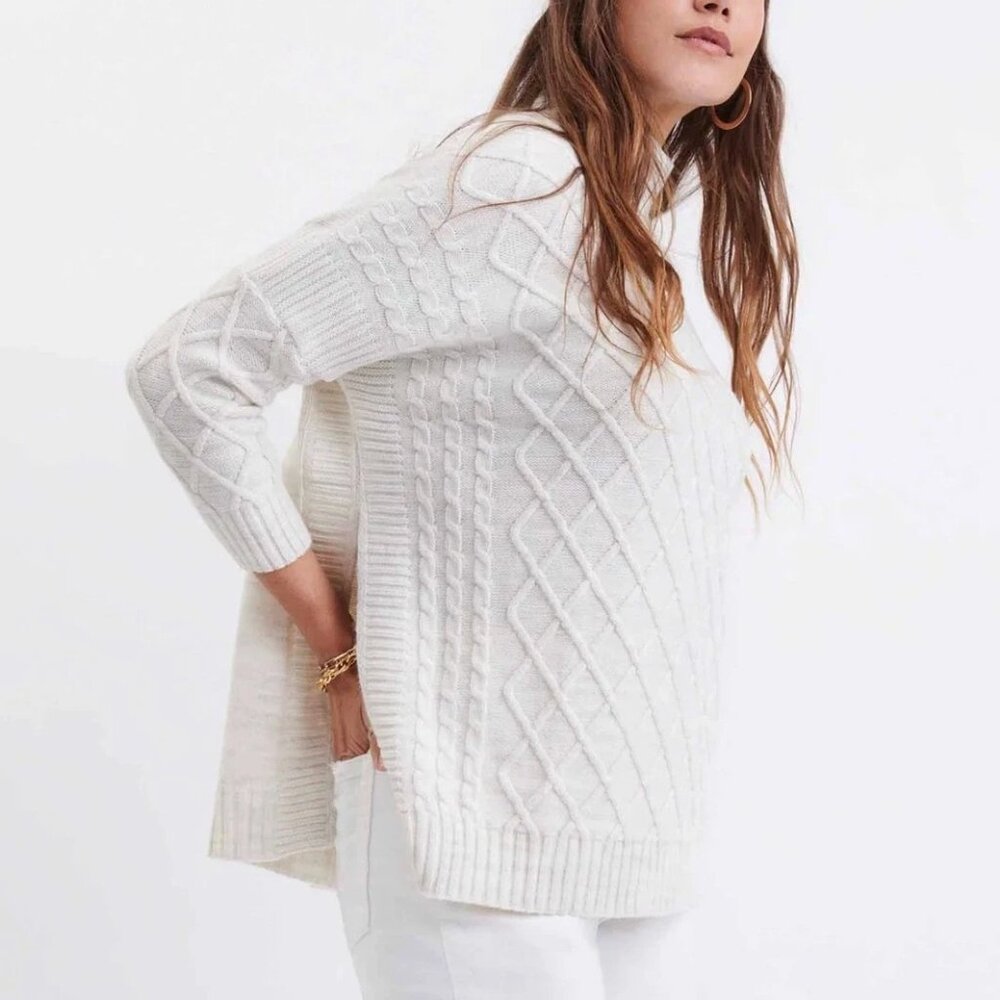 Pre-Loved Mersea Lisbon Traveller Mock Turtleneck in Ivory - OS